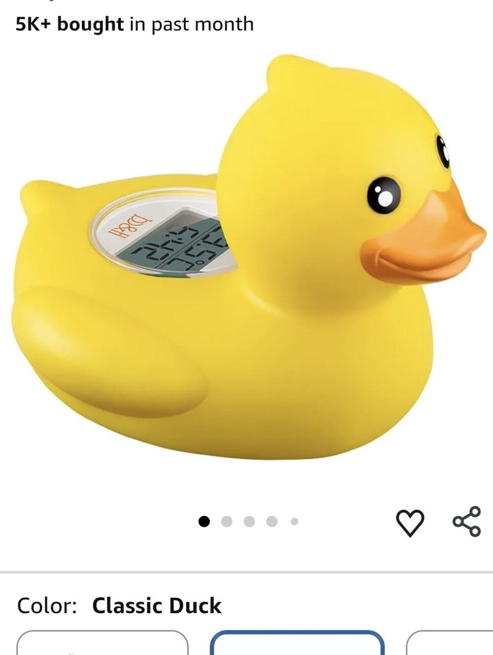 b&h Baby Bath Duck Thermometer